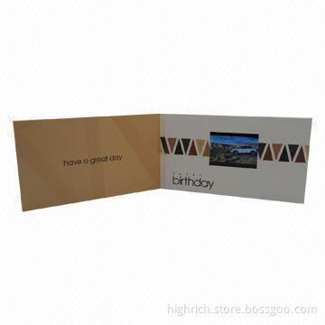 2.8-inch LCD Happy Birthday Video Greeting Card